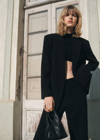 Straight Mid Rise Suit Trousers