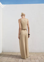 Straight Mid Rise Suit Trousers