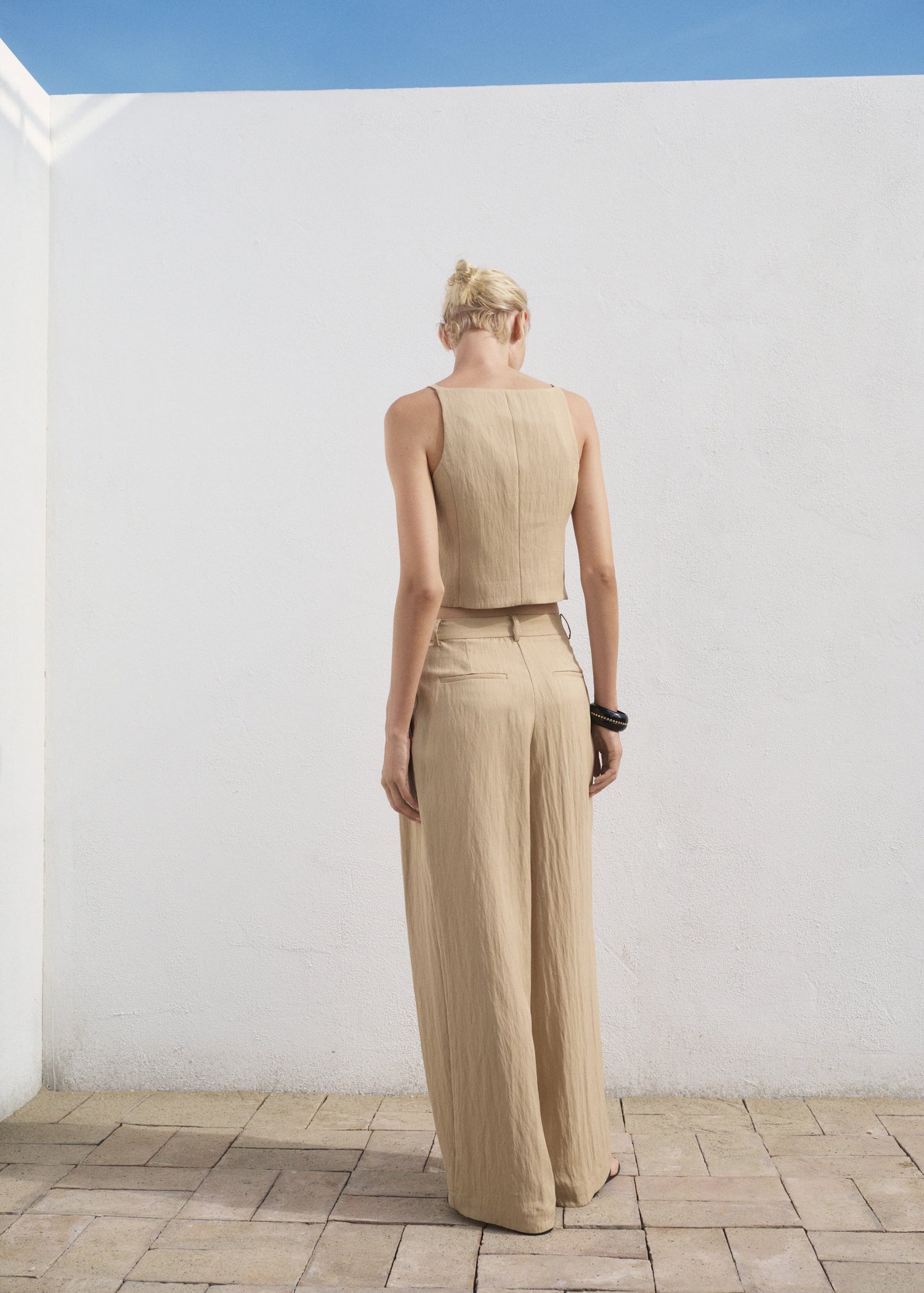 Straight Mid Rise Suit Trousers