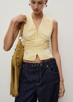 Straight Fit Belt Jeans