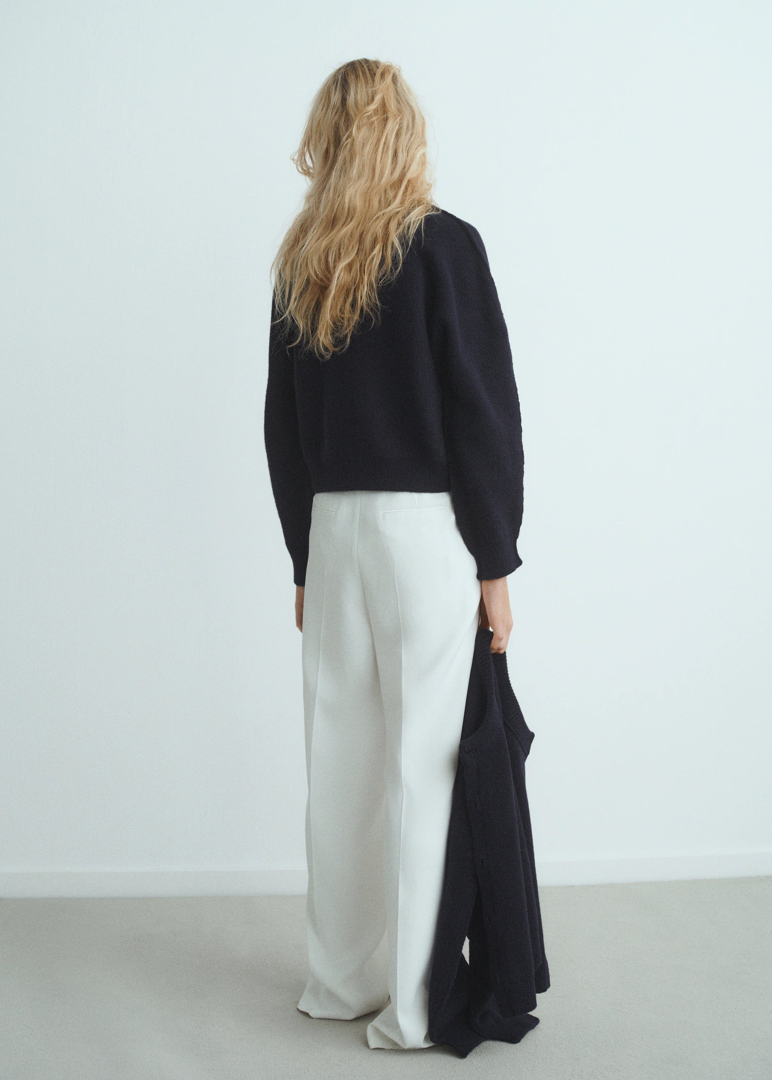 Straight Fit Cardigan With Buttons