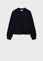 Straight Fit Cardigan With Buttons