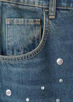 Straight Fit Jeans With Studs