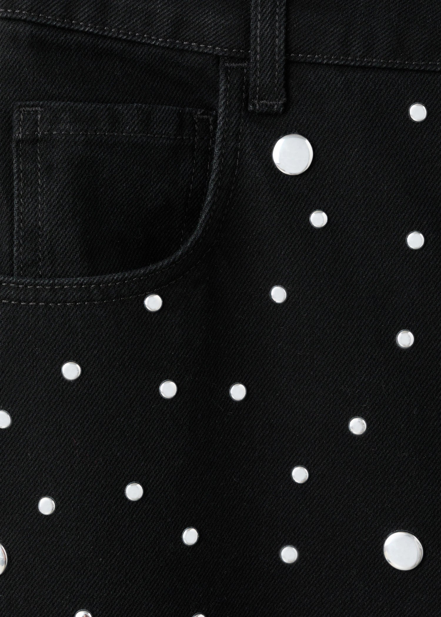 Straight Fit Jeans With Studs