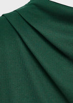 Straight Fit Jumpsuit With Draped Neckline