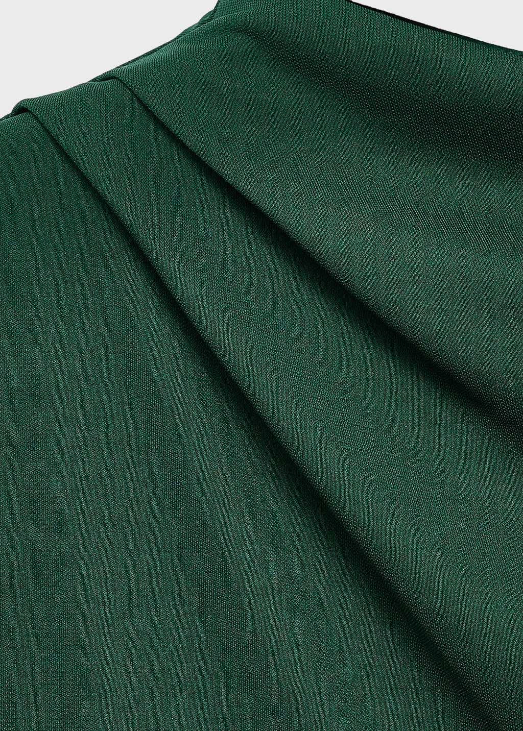 Straight Fit Jumpsuit With Draped Neckline