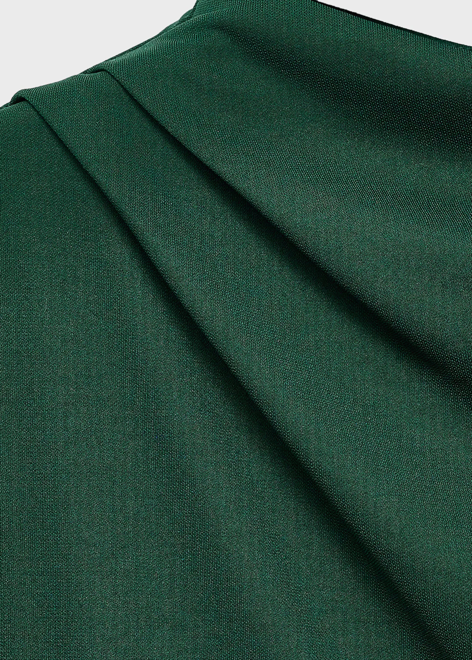 Straight Fit Jumpsuit With Draped Neckline