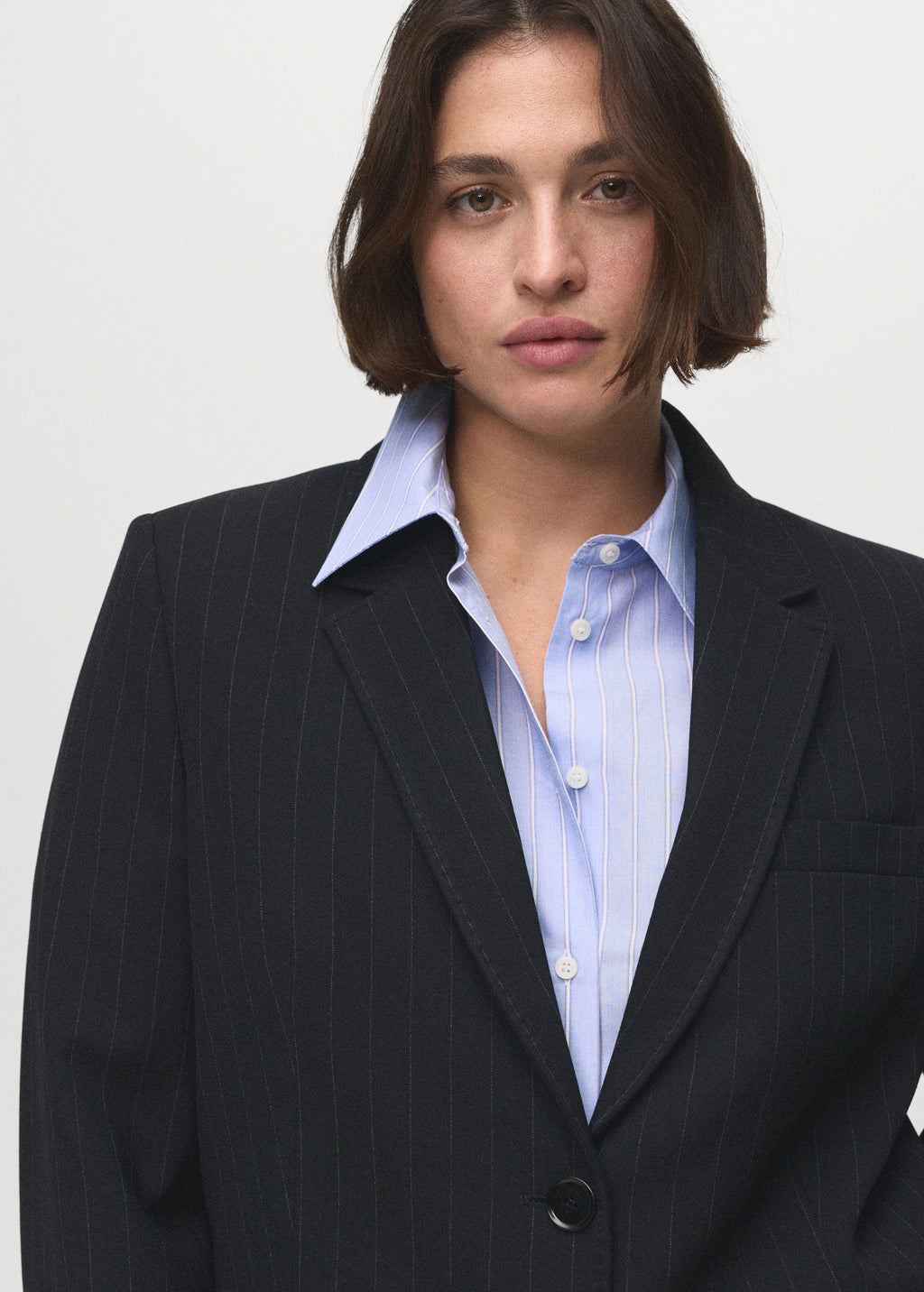 Straight Fit Suit Blazer