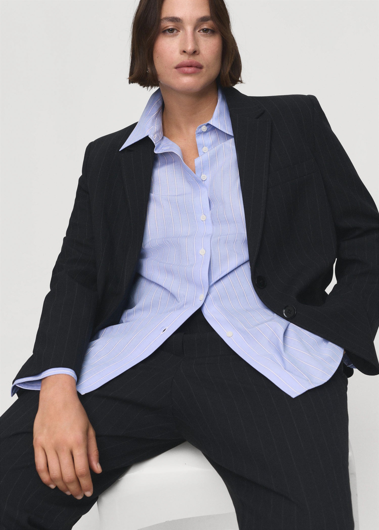 Straight Fit Suit Blazer