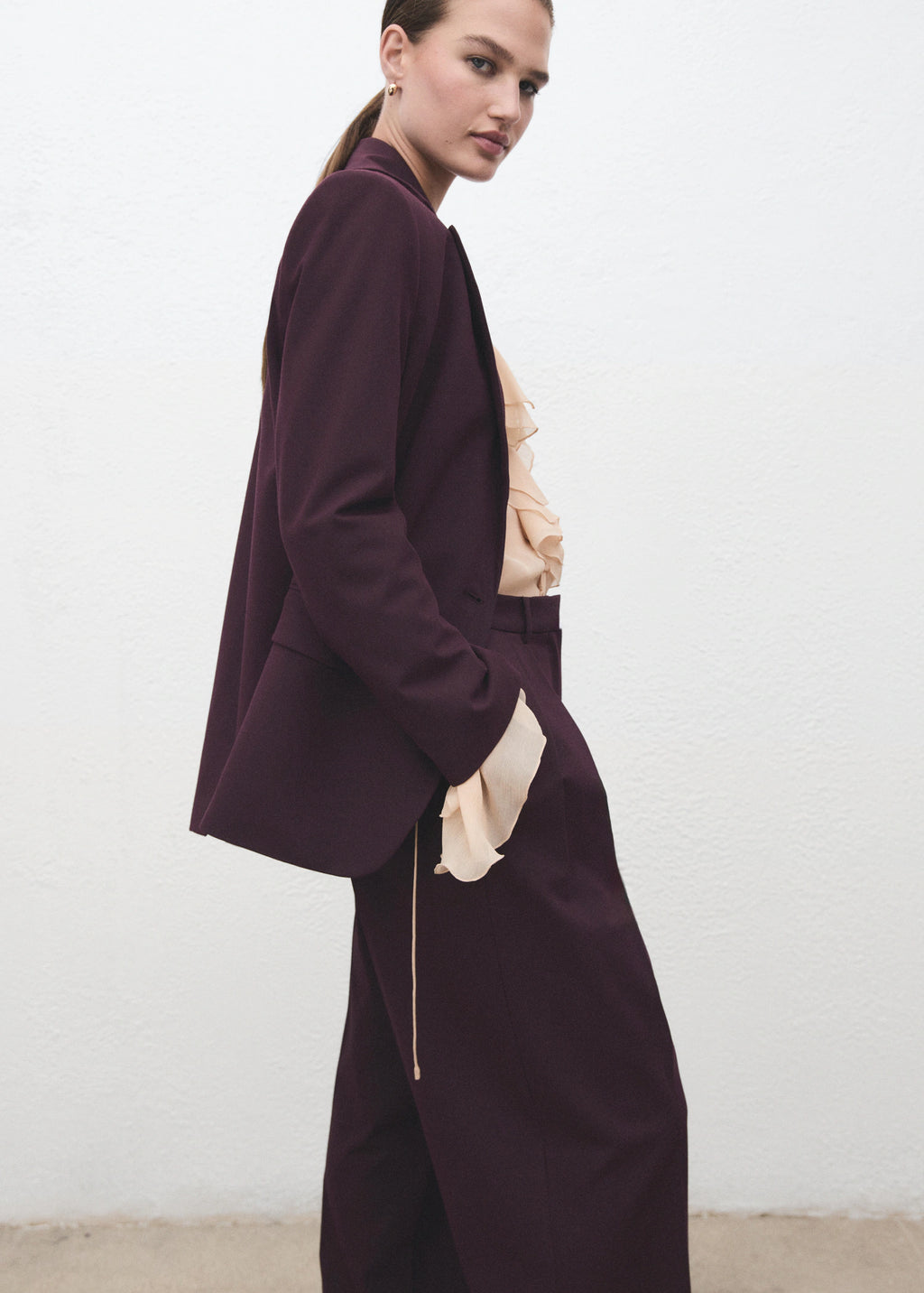 Straight Fit Suit Blazer