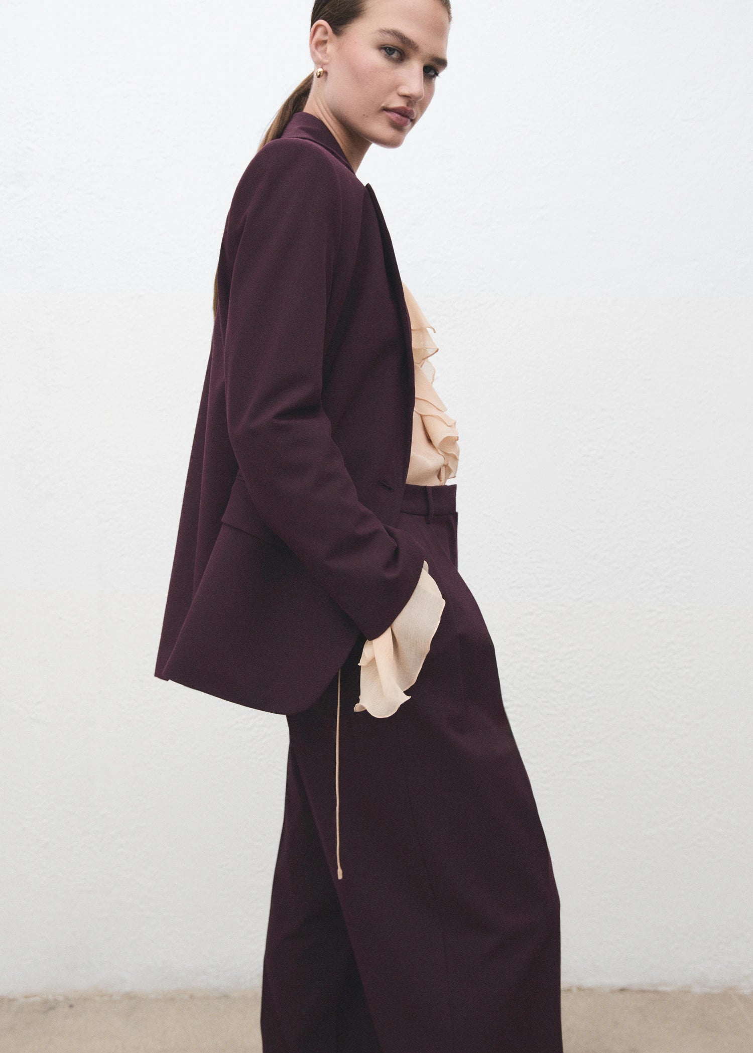 Straight Fit Suit Blazer