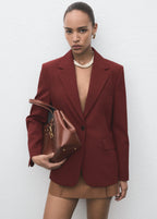 Straight Fit Suit Blazer