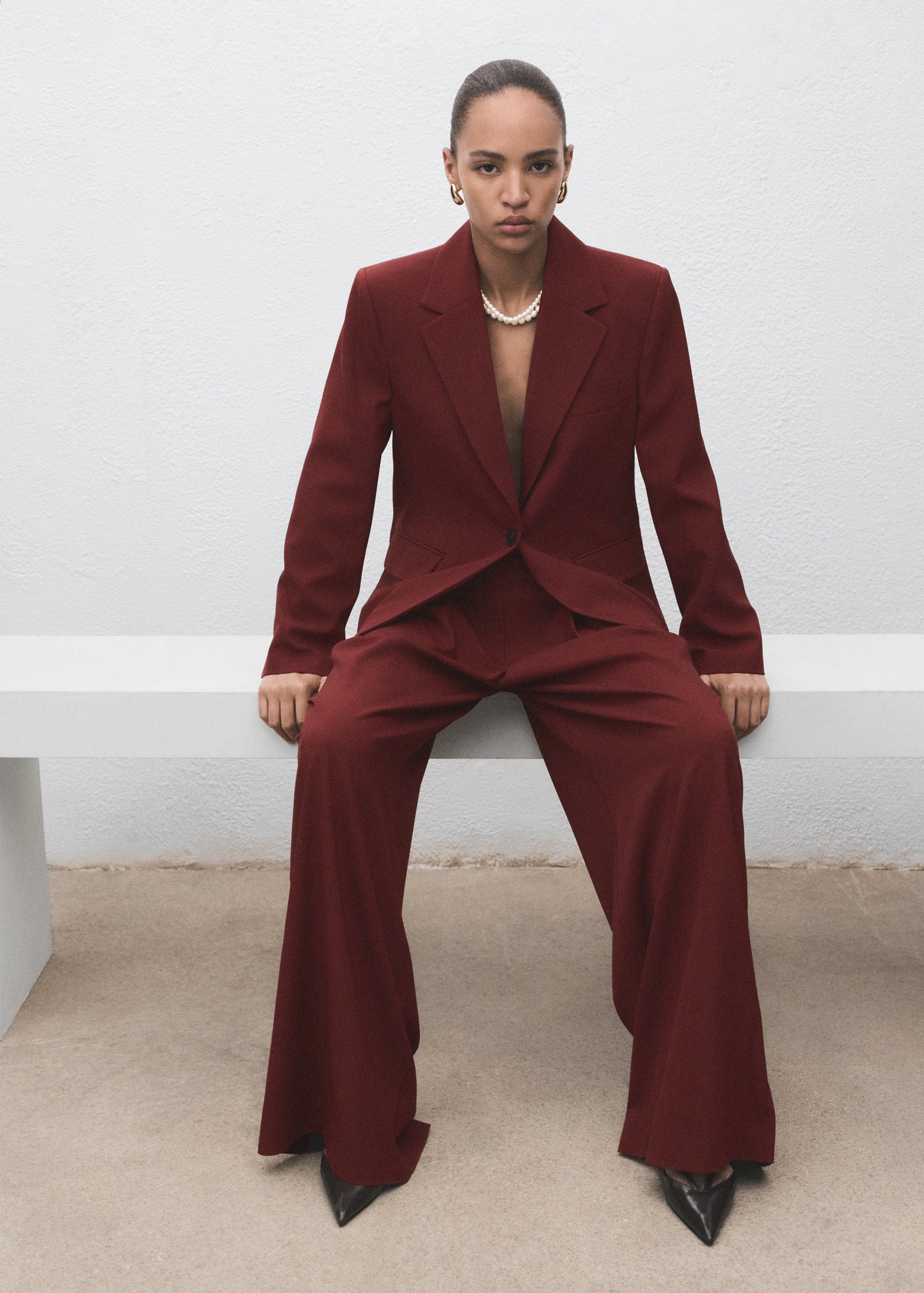 Straight Fit Suit Blazer