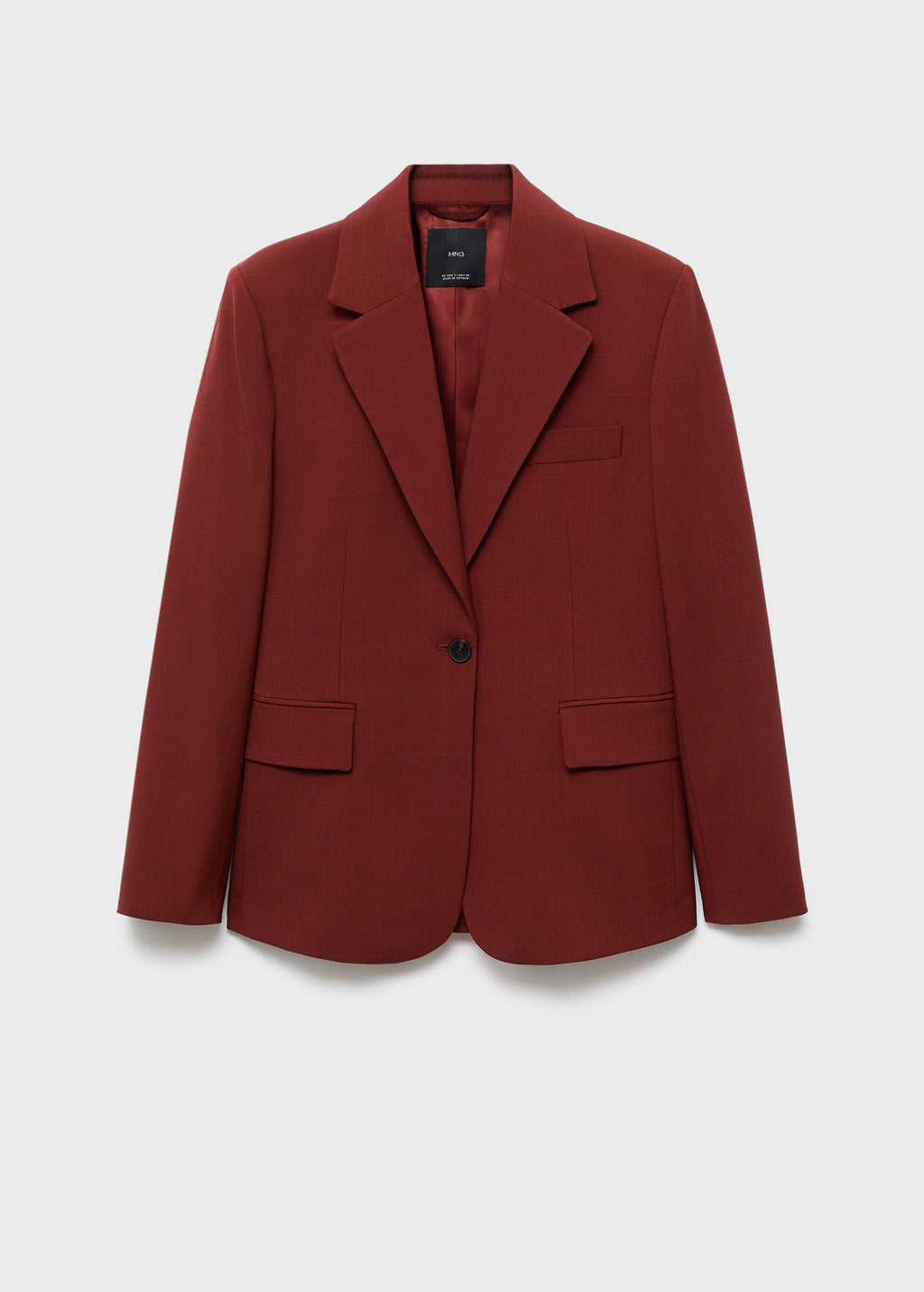 Straight Fit Suit Blazer