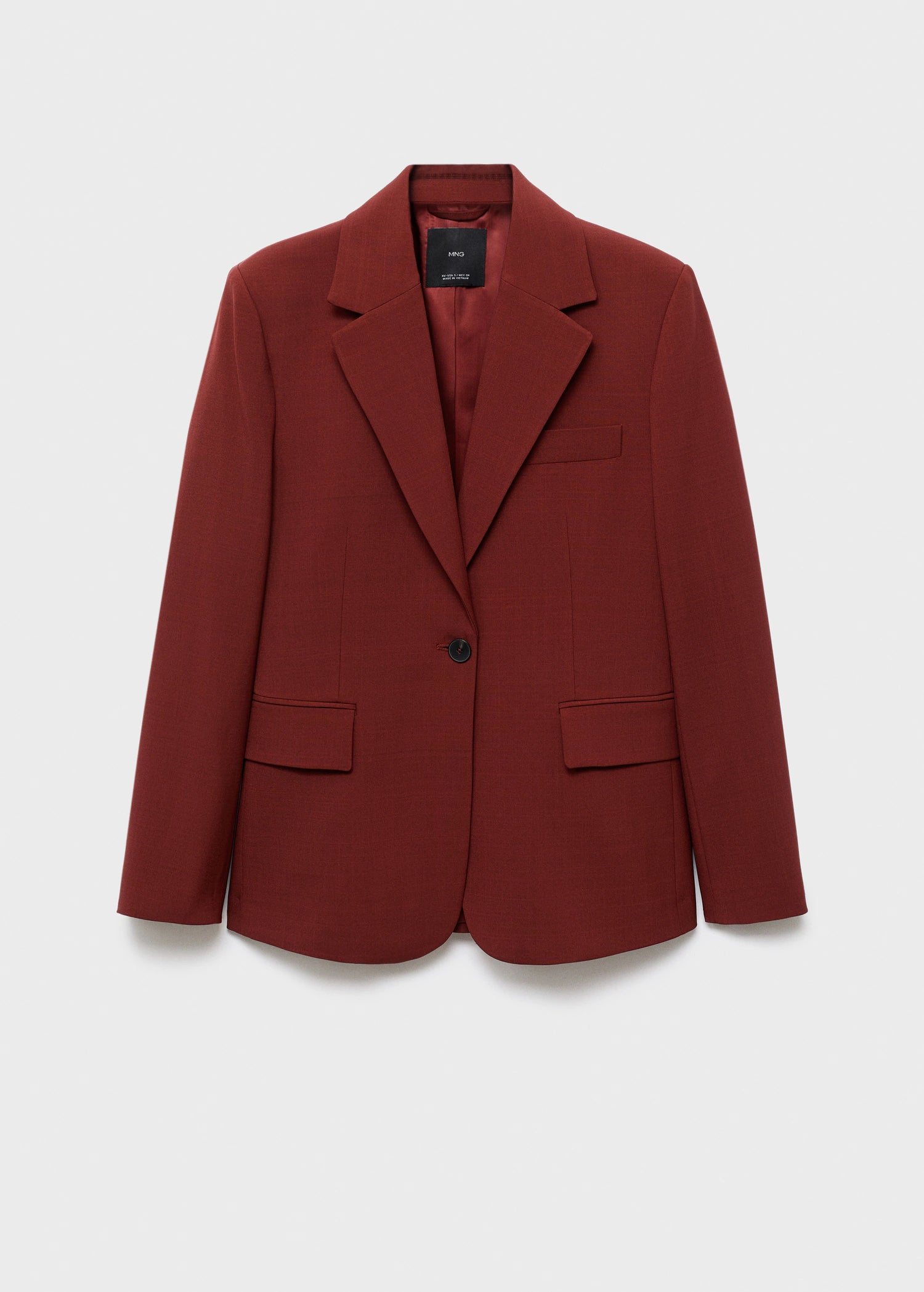 Straight Fit Suit Blazer