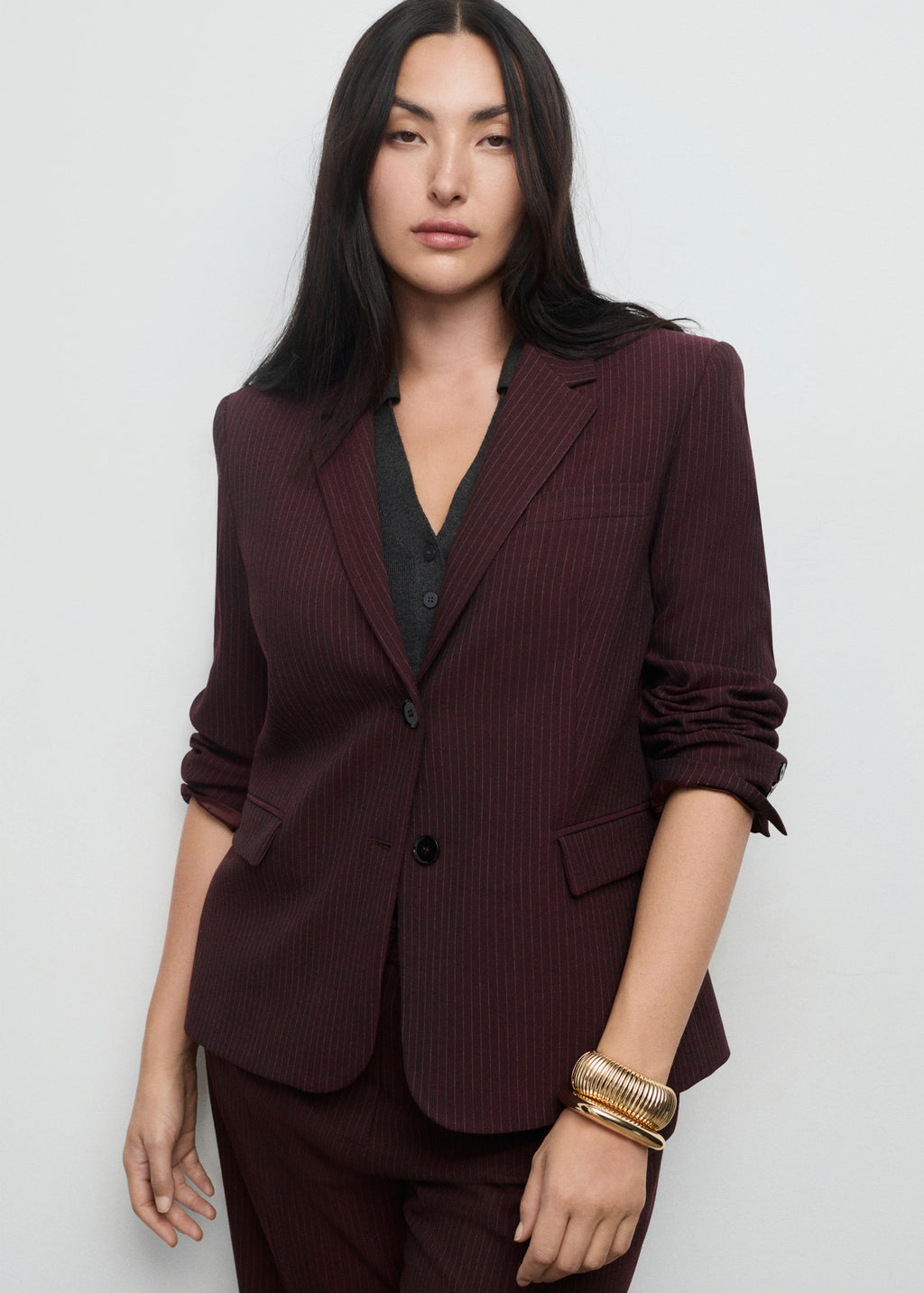Straight Fit Suit Blazer
