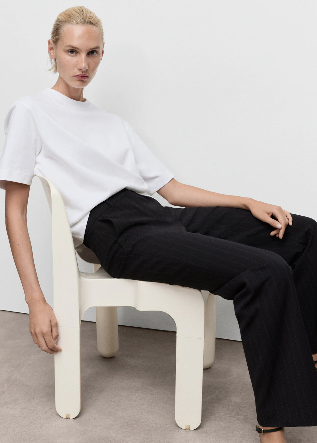 Straight Fit Suit Trousers