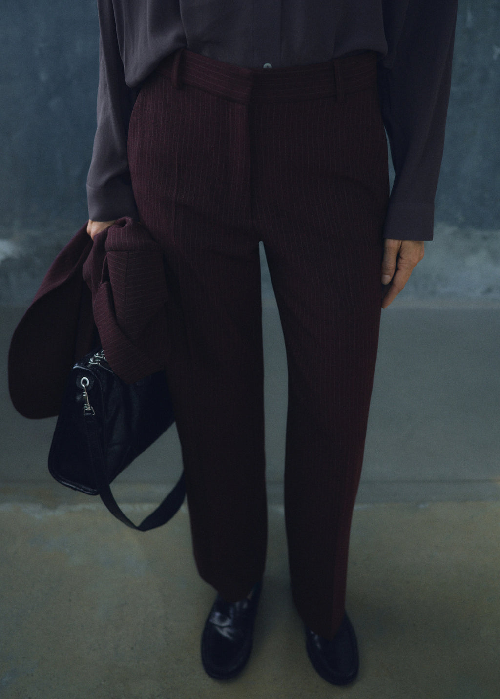 Straight Fit Suit Trousers