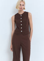 Straight Fit Suit Trousers