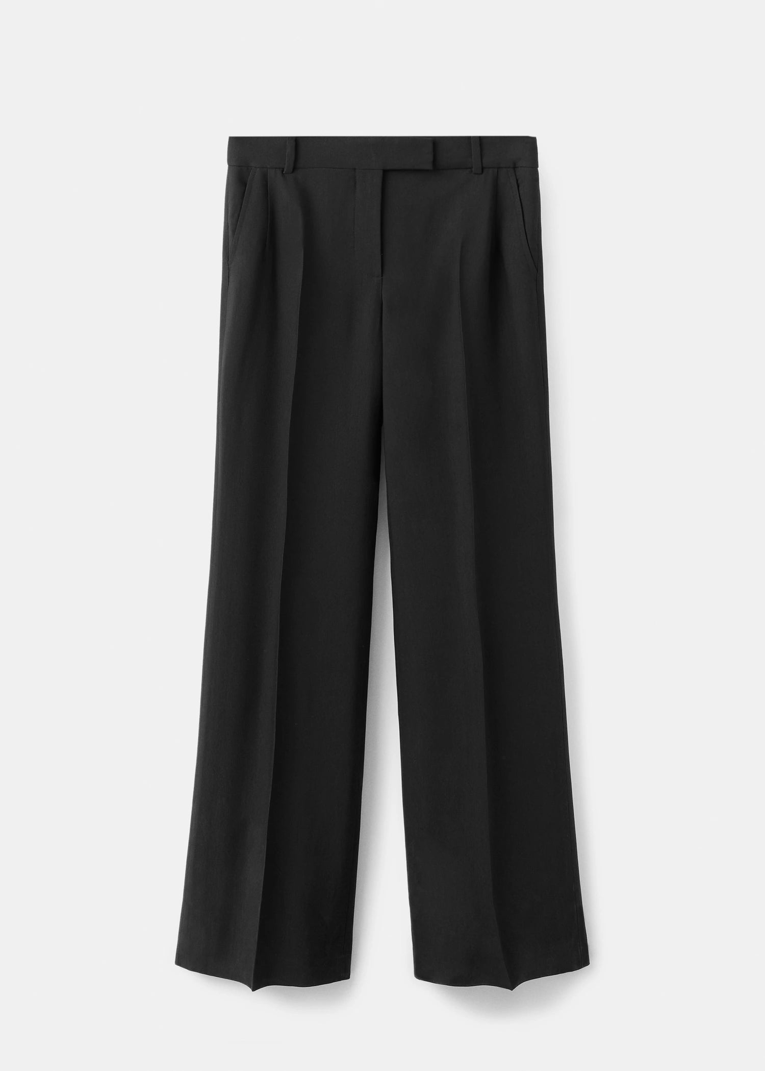 Straight Fit Suit Trousers