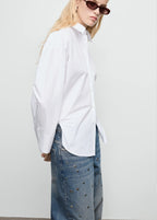 Straight Leg Jeans With Eyelets
