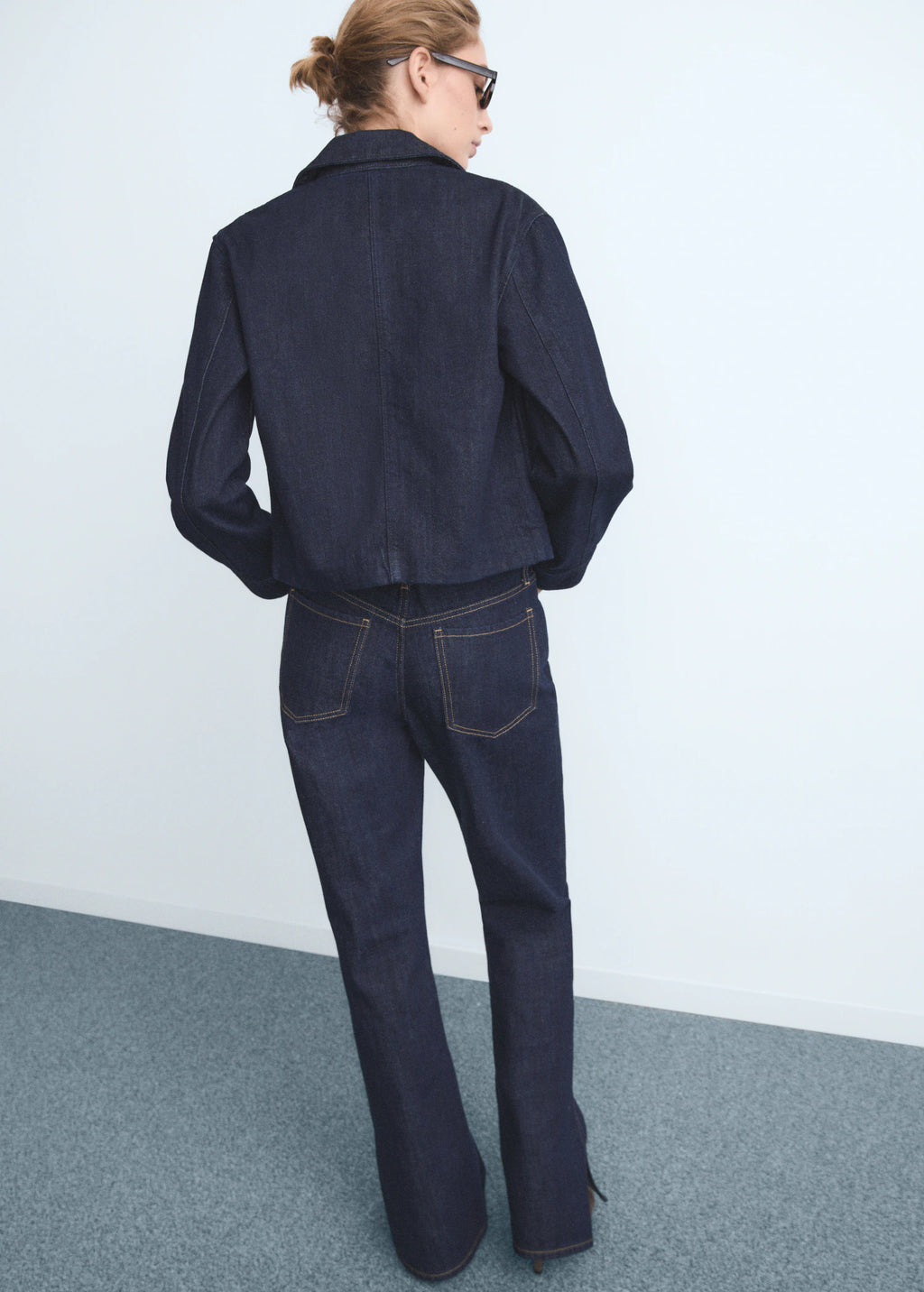 Straight Leg Jeans With Openings