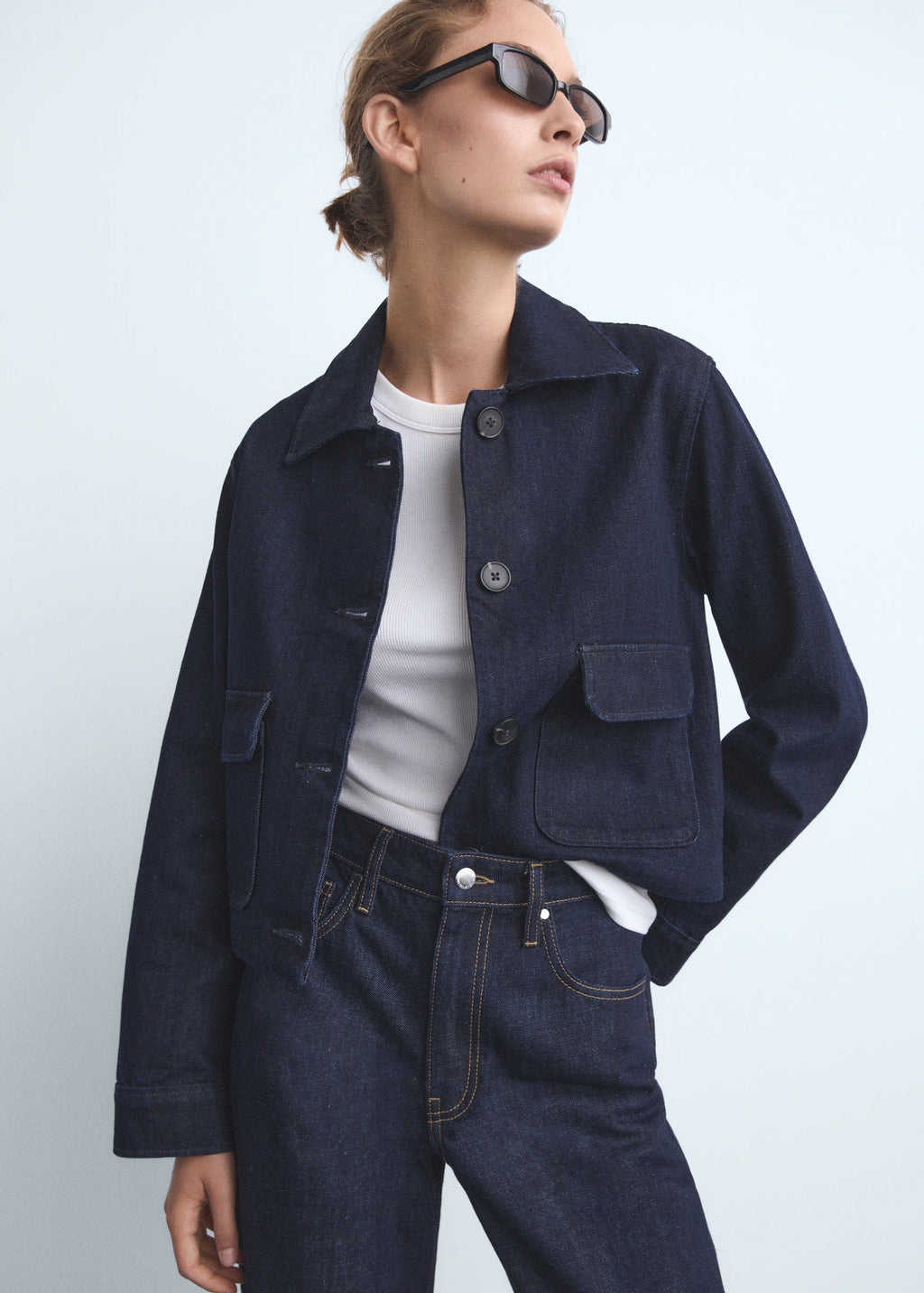 Straight Leg Jeans With Openings