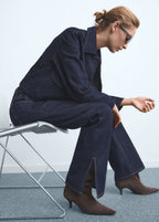 Straight Leg Jeans With Openings