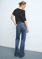 Straight Leg Jeans With Openings