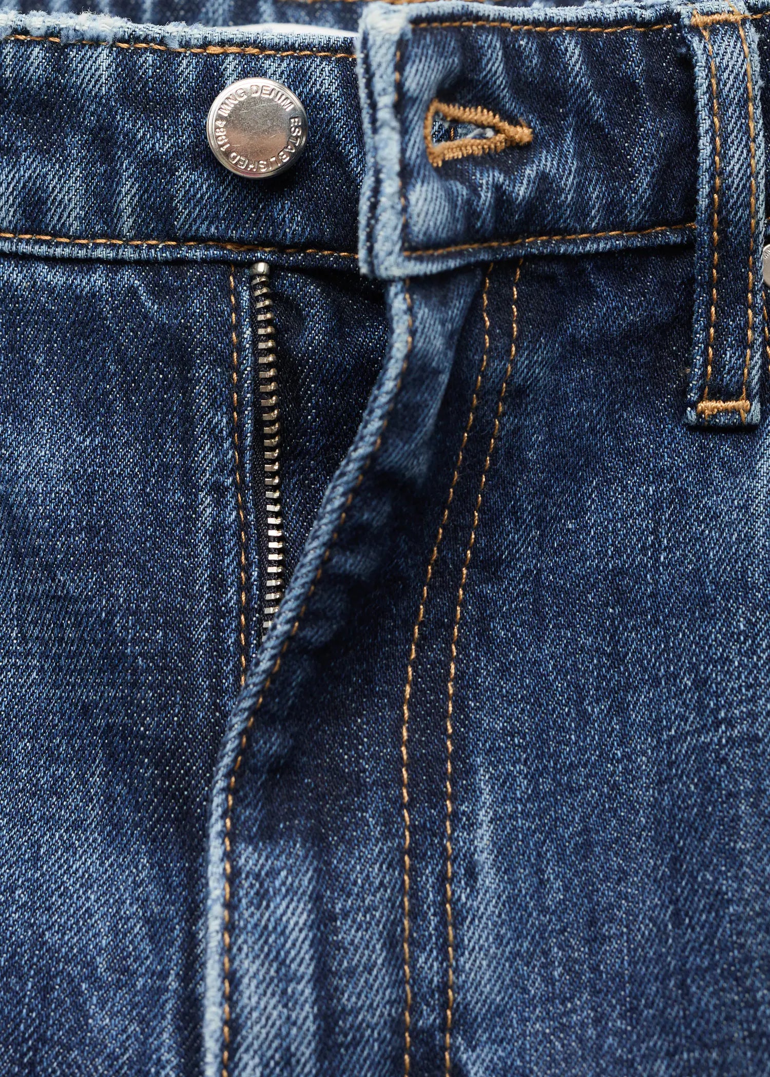 Straight Leg Jeans With Openings