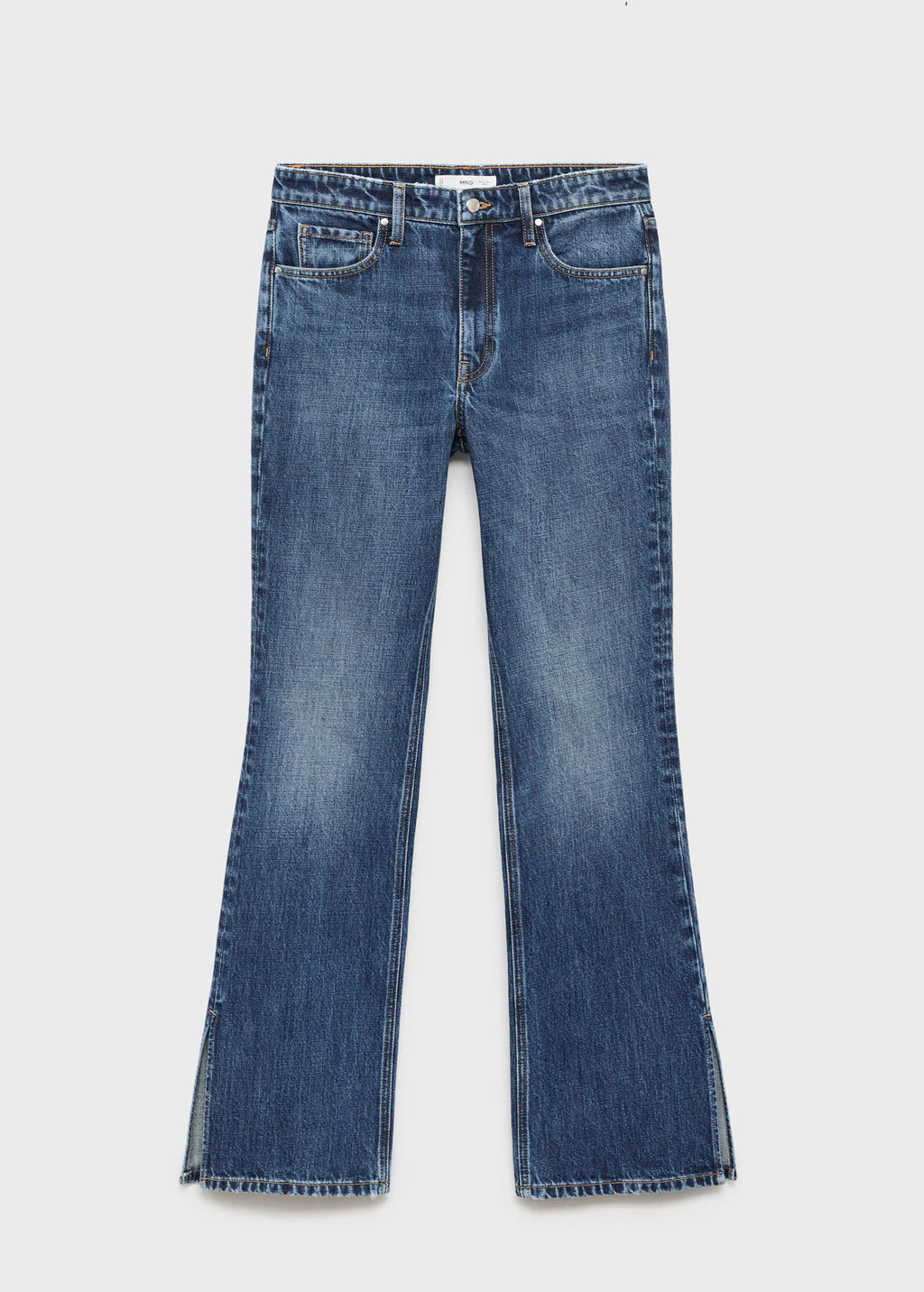 Straight Leg Jeans With Openings