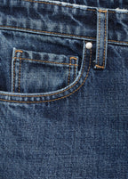 Straight Leg Jeans With Openings