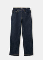Straight Leg Jeans With Placket