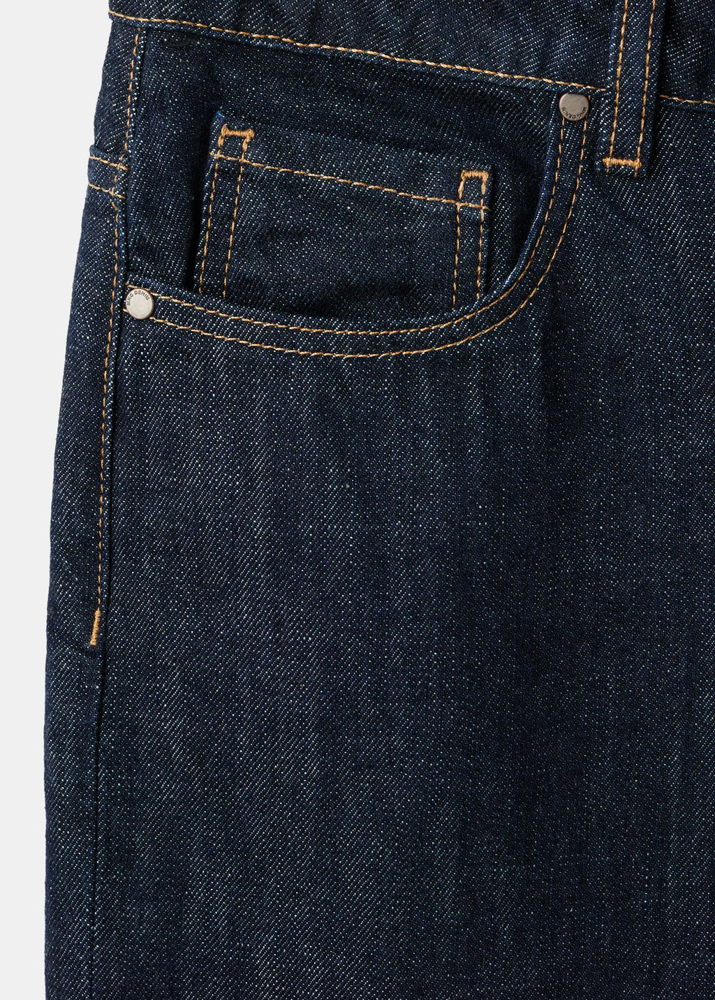Straight Leg Jeans With Placket