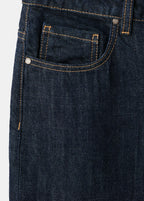 Straight Leg Jeans With Placket