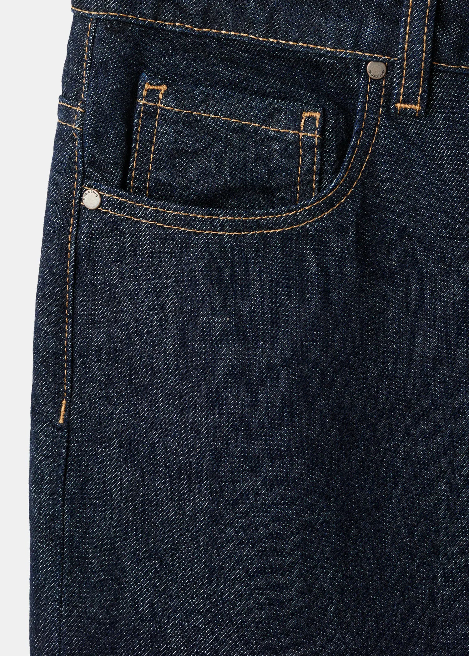 Straight Leg Jeans With Placket
