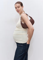 Straight Leg Maternity Jeans With Stitching Detail