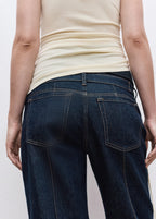 Straight Leg Maternity Jeans With Stitching Detail