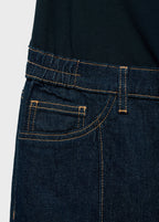 Straight Leg Maternity Jeans With Stitching Detail
