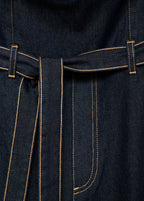 Strapless Denim Jumpsuit