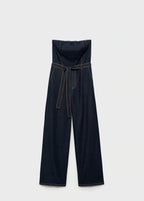 Strapless Denim Jumpsuit