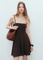 Strapless Dress With Pleats