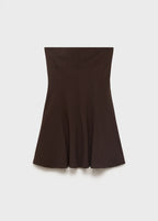 Strapless Dress With Pleats