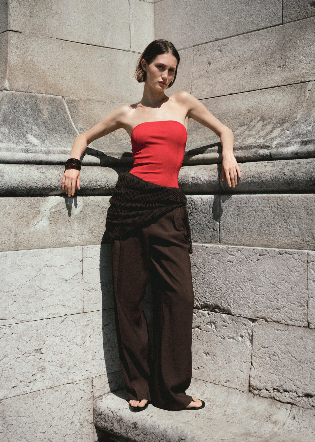 Strapless Fitted Top