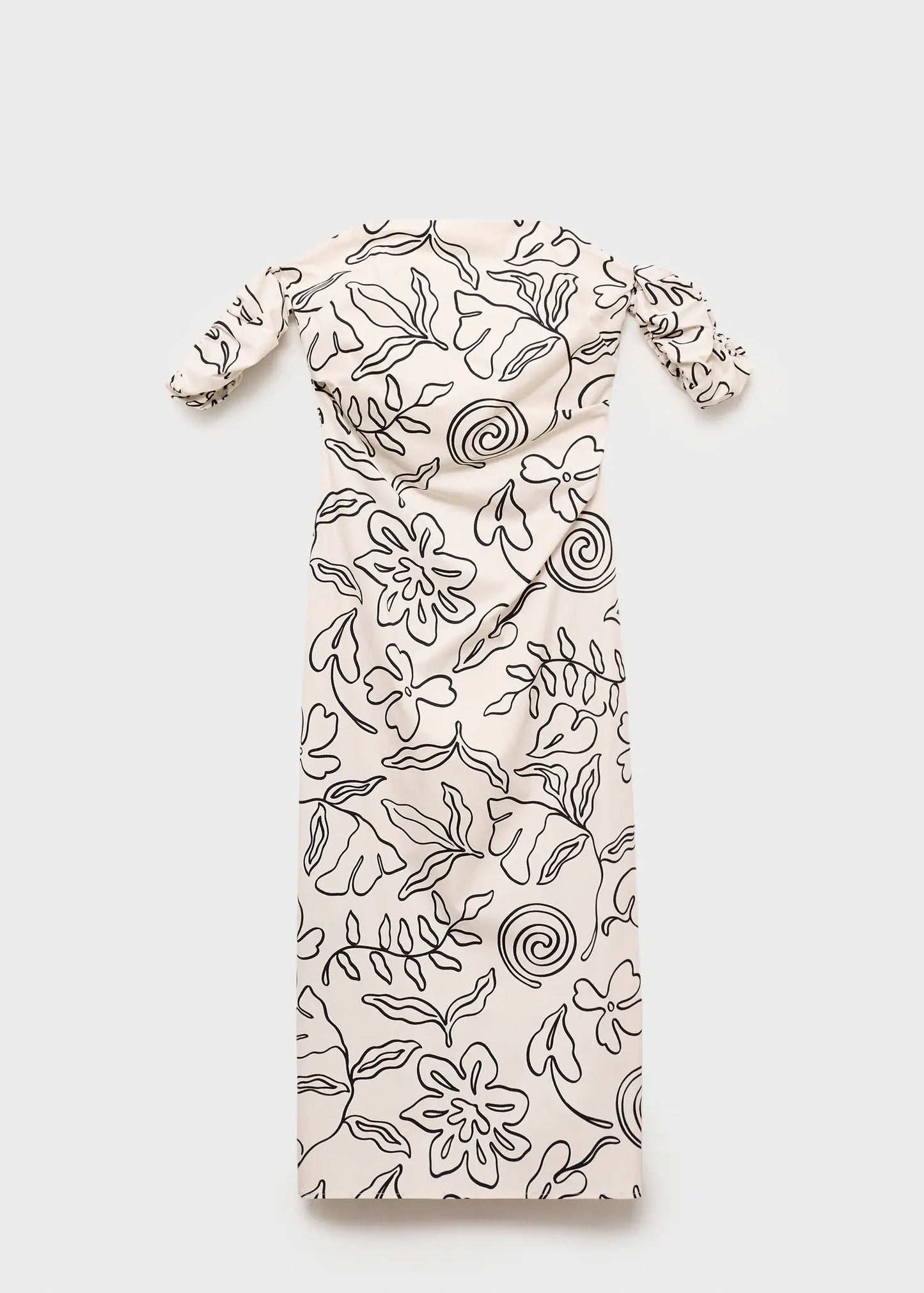 Strapless Floral Dress