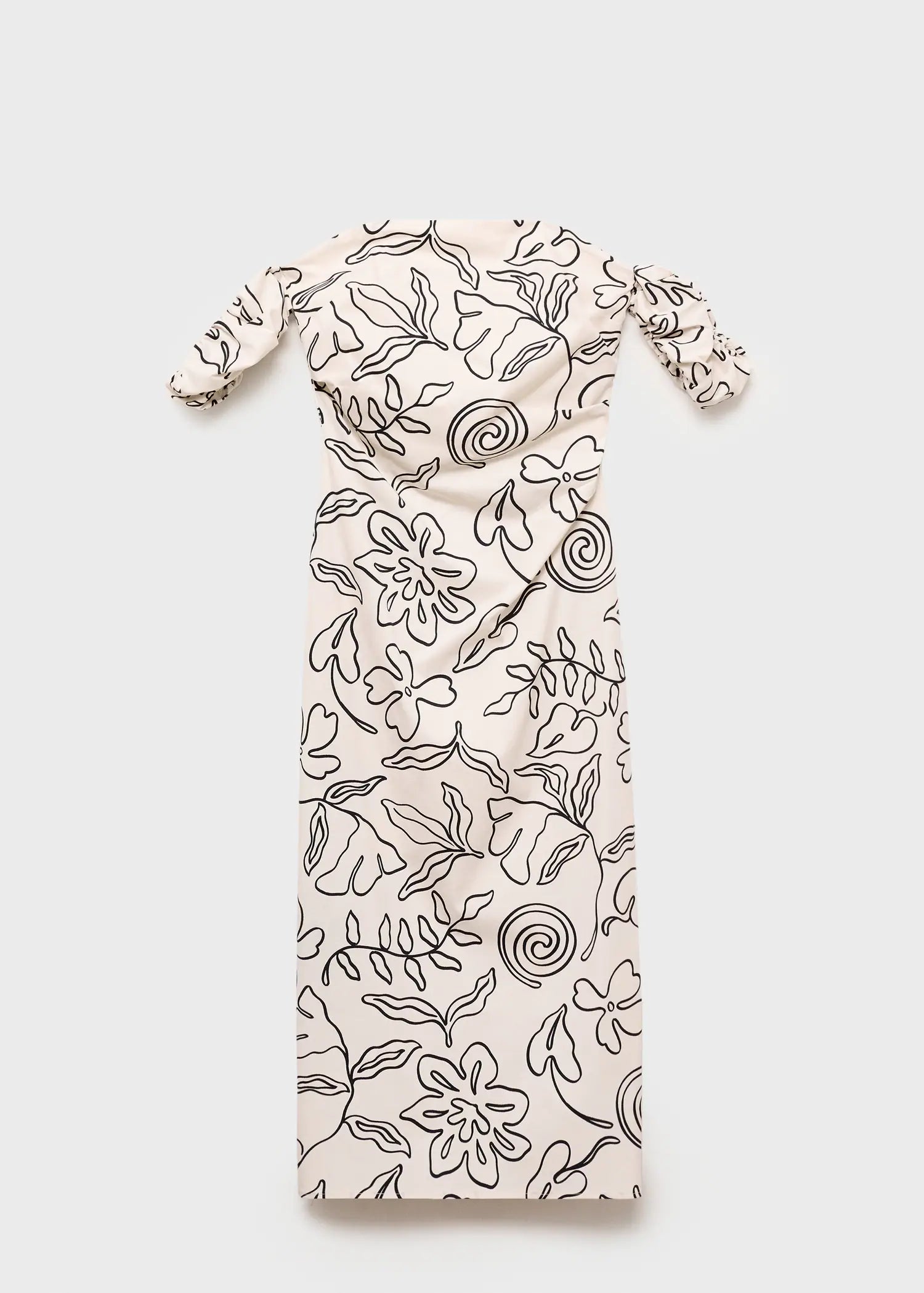 Strapless Floral Dress