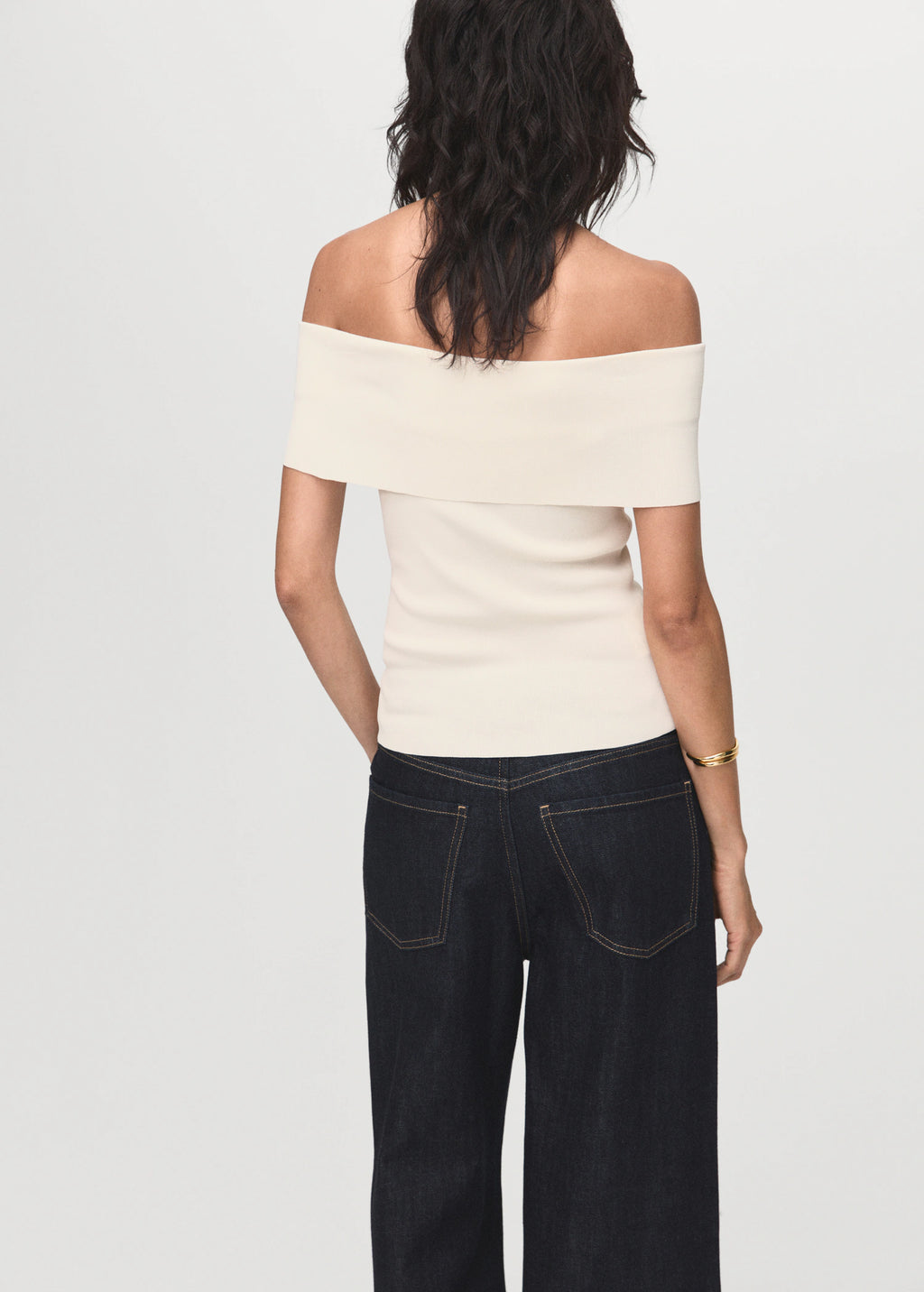 Strapless Knitted Top