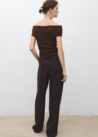 Strapless Knitted Top