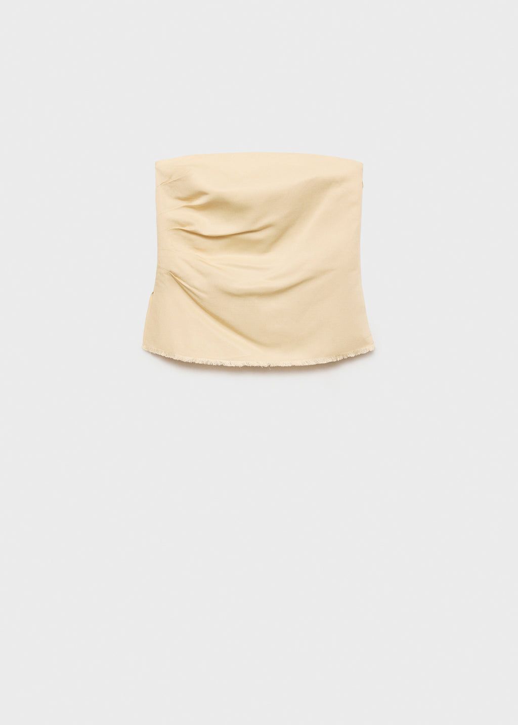 Strapless Linen Blend Top