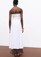 Strapless Midi Dress